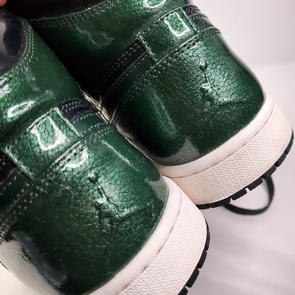 Size 10 Nike Air Jordan 1 Retro High Anti Gravity Grove Green Patent 332550-300 - Picture 5 of 16